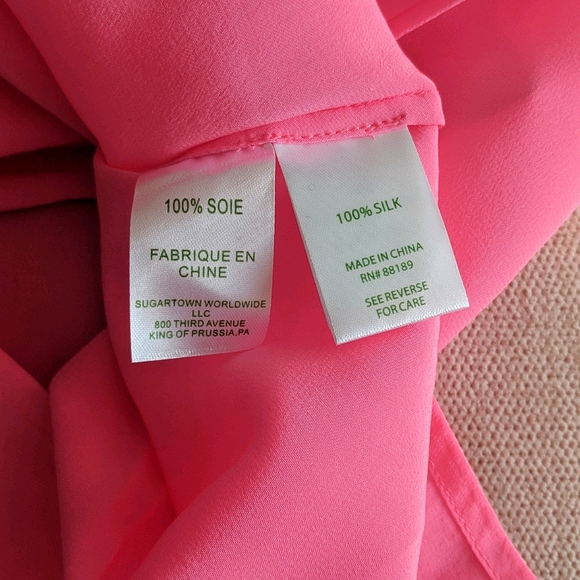 NWOT Lilly Pulitzer Elsa Silk Top - Picture 6 of 7